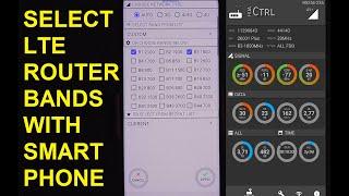 How to select or  lock to any LTE band on any Huawei LTE router / CPE with  smartphone
