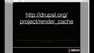 A lecture by Mr. Piyuesh from QED42  on Drupal Caching