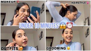 GRWM For Office In 10 Minutes + Outfit Ideas & Grooming Tips For Beginners ️ | Rashi Shrivastava