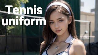 AI ART , FASHION SHOW LOOKBOOK MODELS, video tennis uniform