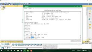 How to set clock in Cisco routers