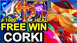 Wild Rift China Corki Mid - ALWAYS CARRY!? BROKEN OP CORKI BUILD RUNES - Sovereign Rank Gameplay