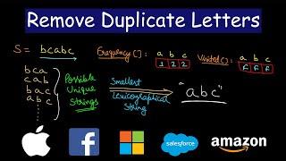 Remove Duplicate Letters | Leetcode #316