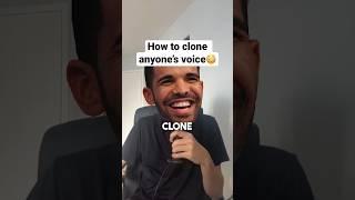 How to clone anyone’s voice using AI #shorts