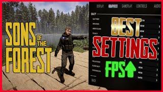 SONS OF THE FOREST - BEST SETTINGS / MAX FPS - GER