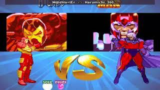 Fightcade  Marvel Super Heroes  M@dHa+tEr  Vs Harumichi_360 