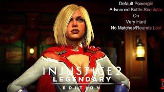 Injustice 2 - Default Powergirl Advanced Battle Simulator On Very Hard No Matches Lost/Rounds Lost