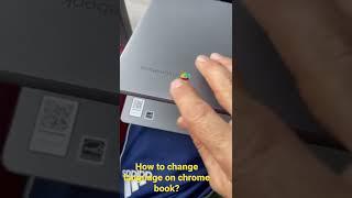 How to change language on chrome book?