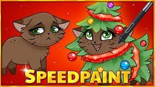 Speedpaint - Holly The Jolly Xmas Cat! 