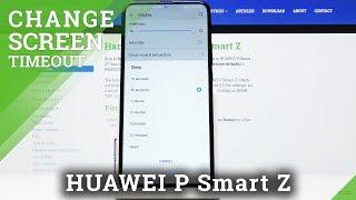 How to Change Screen Timeout in HUAWEI P Smart Z – Screen Sleep Time