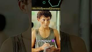 Tom Holland Hollywood Transformation - Now and Then⭐ #tomholland #spiderman