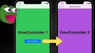How to open a new view with a button programatically (UIKit, Swift 2023)