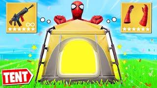 Fortnite Except I Can Only Use TENT LOOT (overpowered)