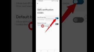 How To Auto Fill Otp In Android Mobile | Auto fill otp || #shorts