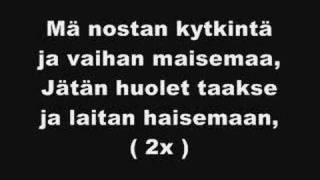 Cheek - Nostan kytkintä (lyrics)