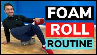 10 minute Foam Roller Routine // Lower Body Foam Roller Exercises