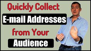 Collect the audience's email addresses in a talk or presentation