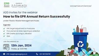 How To File Annual Returns Successfully | Under Plastic Waste Management Rules, 2016 (As Amended)