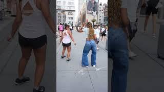 She caught the vibe!!️ #shorts #shortsfunny #shortsviral #mashup #newyorkcity #nyc #nycvlog