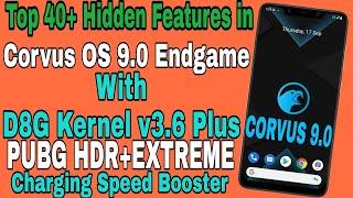 Top 40+ Hidden Features in Corvus OS 9.0 Rom With D8G Kernel v3.6 Plus in POCO F1