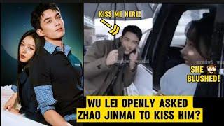 Wu Lei asks Zhao Jinmai to kiss him outside the scene? Amidst a Snowstorm of Love #wulei #zhaojinmai