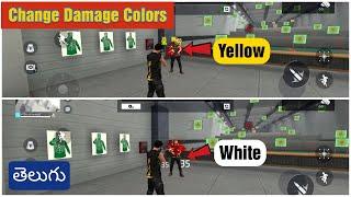 How to Change Damage Colour in Free Fire Max in Telugu