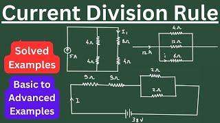 Current Division Rule Problems | 9 Solved Examples on Basic to Advanced Level Current Divider Rule