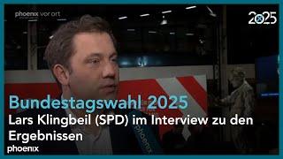 Lars Klingbeil (SPD) im Interview zu den Ergebnissen der Bundestagswahl 2025 | 23.02.25