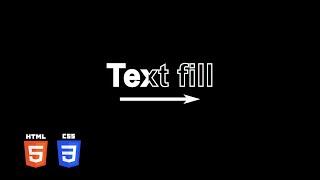 Text Fill Hover Effect | HTML & CSS Tutorial