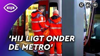 Traumatisch letsel nadat METRO over persoon HEEN RIJDT | Als de Brandweer | KIJK