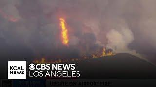 Orange County officials provide information on Airport Fire burning in Trabuco Canyon