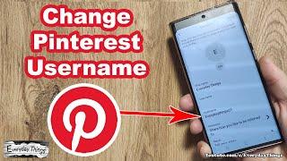 How to Change Your Pinterest Username - Quick and Easy!