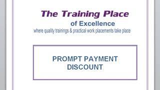 Prompt payment discount