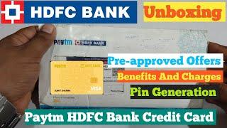 Hdfc Bank Credit Card Unboxing Video| Paytm Hdfc Bank Credit Card Unboxing Video| Hdfc credit Card 