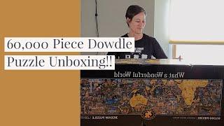 60,000 Piece Jigsaw Puzzle! Unboxing the Worlds Newest Largest Jigsaw Puzzle by Dowdle!