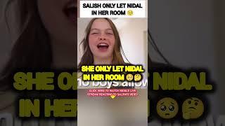 Salish Matter only let Nidal Wonder in her room?️#nalish #cute #shorts #trending #fyp #love #trend