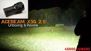 Acebeam X50 2.0 Review, 45000lm monster!