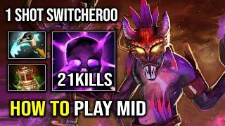 How to Play Mid Witch Doctor in NEW 7 32e with 1 Shot Voodoo Switcheroo Burst Damage Dota 2