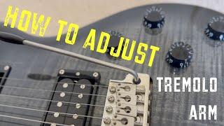 Whammy Bar 🫨 How to install and adjust the Tremolo Arm (for PRS guitars)