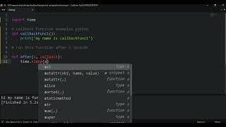 callback function example python