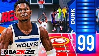 ANTHONY EDWARDS BUILD is DANGEROUS in NBA 2K25! 99 DRIVING DUNK + LEGEND POSTERIZER