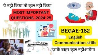 BEGAE-182# Communication skills in english