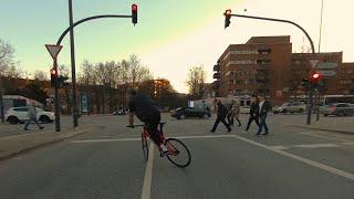 How To Crush The Street With A Fixie  -  Skid Compilation Part 3 [Brakeless]