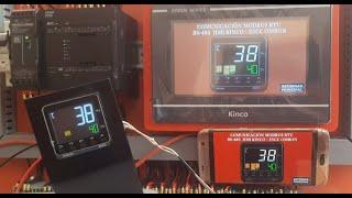 COMUNICACIÓN E5CC OMRON HMI KINCO POR MODBUS RTU RS-485