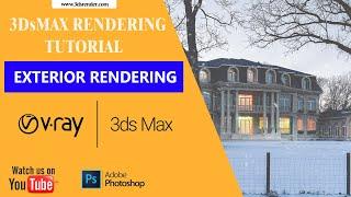 How to Design Exterior quickly by Vray render settings / presets  in 3Ds Max  TUTORIAL #1