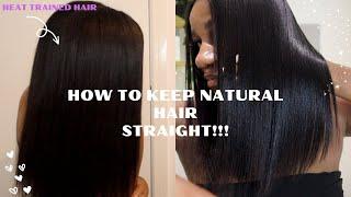 How to STOP type 4 hair reverting back! | maintain Silk press on natural hair | Natural Nadine