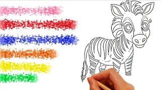 Zebra For Kids। A Step-by-step Drawing Guide ।।