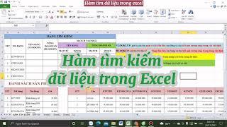 BÀI 3: HÀM TÌM KIẾM DỮ LIỆU TRONG EXCEL (VLOOKUP, HLOOKUP, MATCH VÀ INDEX)