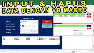 Cara Mudah Input dan Hapus Data dengan VBA Excel