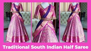 South Indian Special Half Saree For Wedding